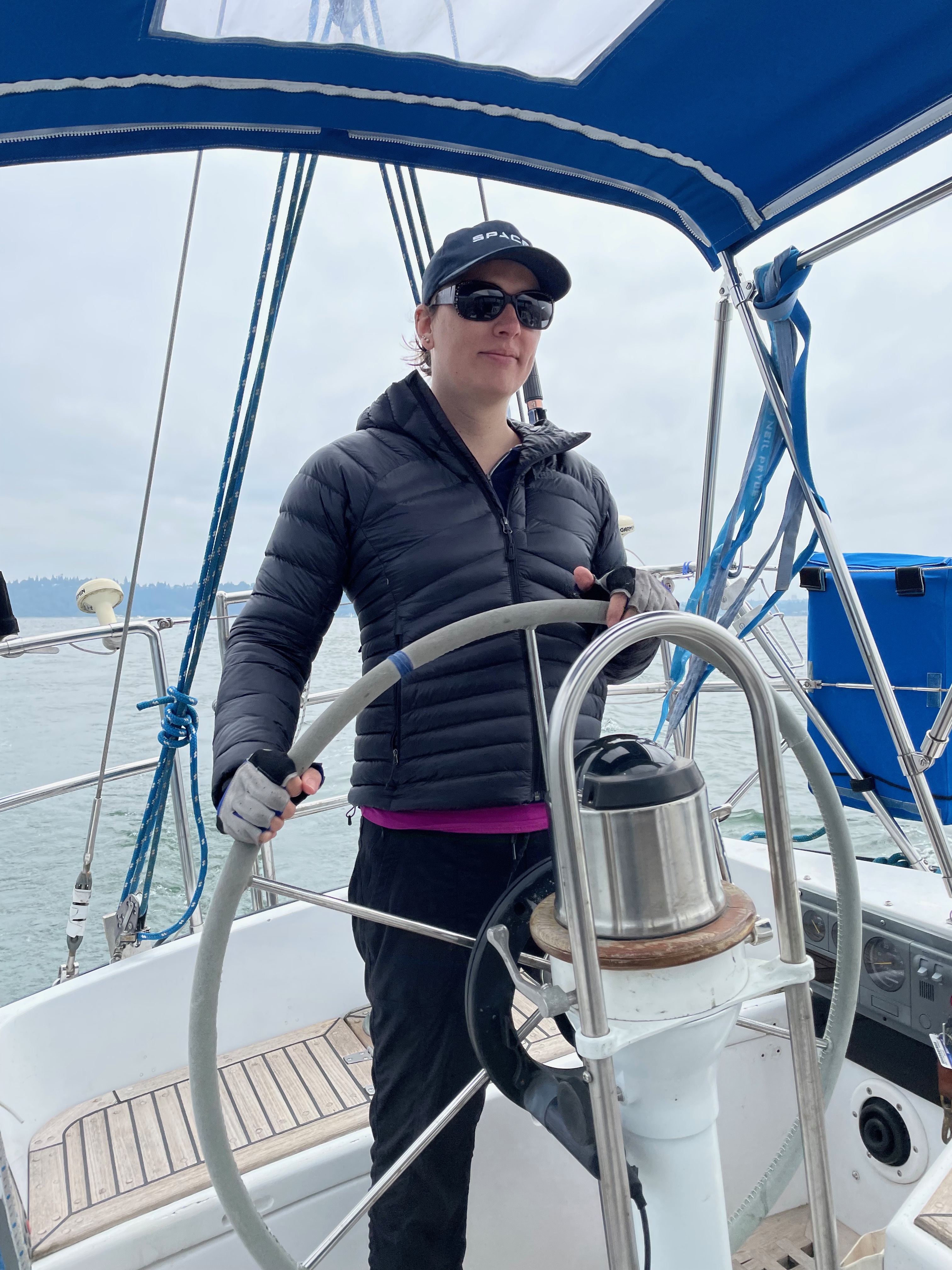 marissa at the helm